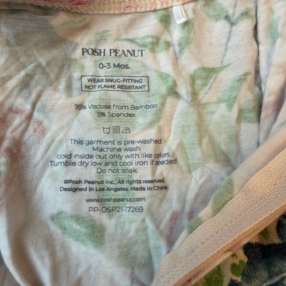BUNDLE- Posh Peanut Leopard & Floral Print Kids Onesies - Picture 14 of 14
